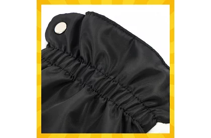 Černý rukavník - teplé rukavice na kočárek