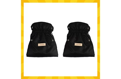 Černý rukavník - teplé rukavice na kočárek