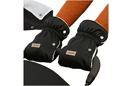 Černý rukavník - teplé rukavice na kočárek