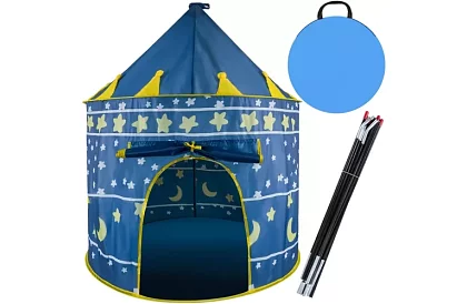Dětský stan – modrý pro prince