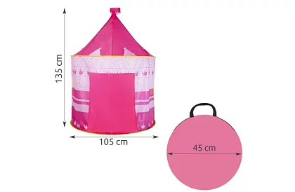 Dětský stan – růžový pro princeznu
