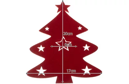 Vánoční kapsa na příbor – prostírání 12 ks