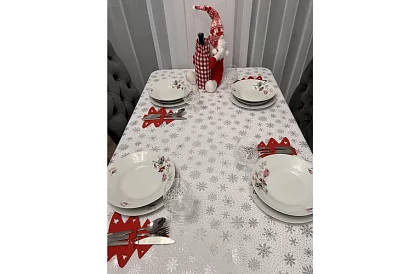 Vánoční kapsa na příbor – prostírání 12 ks