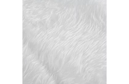 Podložka pod vánoční stromek – 120 cm, bílá kožešina