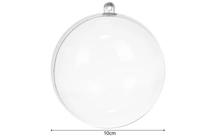Akrylové baňky k dekoraci, naplnění - průměr 10 cm, 5 ks