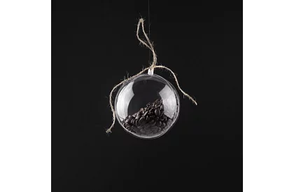 Akrylové baňky k dekoraci, naplnění - průměr 10 cm, 5 ks