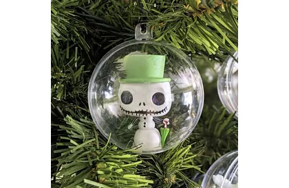 Akrylové baňky k dekoraci, naplnění - průměr 10 cm, 5 ks