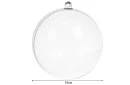 Akrylové baňky k dekoraci, naplnění - průměr 10 cm, 5 ks