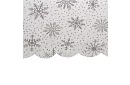 Ubrus se sněhovými vločkami 260 x 140 cm – bílostříbrný