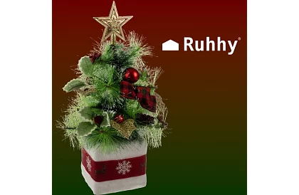 Nazdobený umělý vánoční stromeček – 45 cm