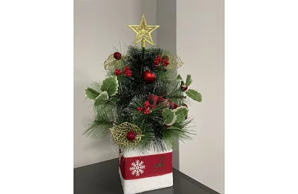 Nazdobený umělý vánoční stromeček – 45 cm