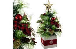 Nazdobený umělý vánoční stromeček – 45 cm