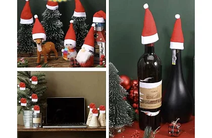 Vánoční kapsa na příbory – sada 12 ks