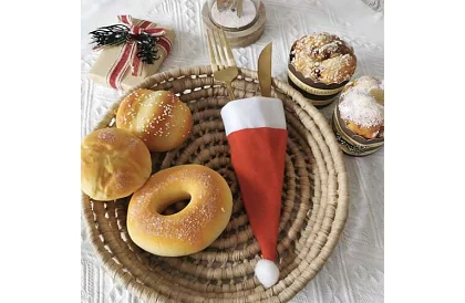 Vánoční kapsa na příbory – sada 12 ks