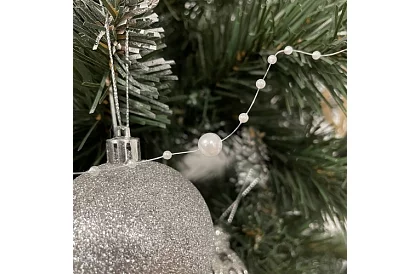Vánoční dekorace – řetěz s perlami 5 metrů