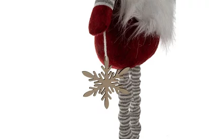 Vánoční trpaslík s čepicí – teleskopický 50-82 cm