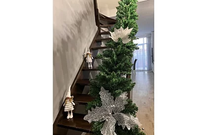 Vánoční bílá víla s křídly – 40 cm