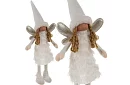 Vánoční bílá víla s křídly – 40 cm