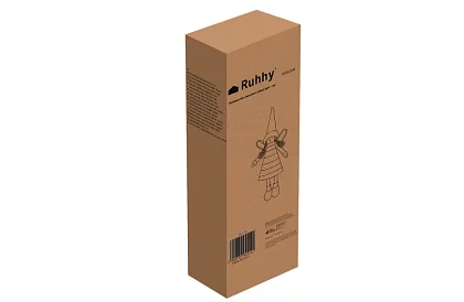 Vánoční červená víla s křídly – 40 cm