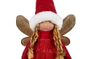 Vánoční červená víla s křídly – 40 cm