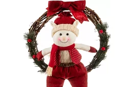 Vánoční věnec na dveře ELF – 36 × 55 cm