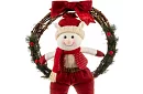 Vánoční věnec na dveře ELF – 36 × 55 cm
