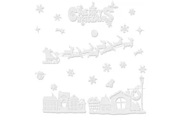 Vánoční samolepky na okno – Merry Christmas