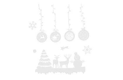 Vánoční samolepky na okno – Christmas Time