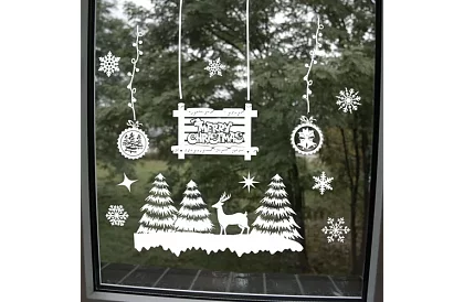 Vánoční samolepky na okno – Christmas Time