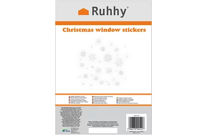 Vánoční samolepky na okno – vločky