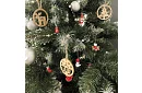 Vánoční dřevěné ozdoby - 10 kusů