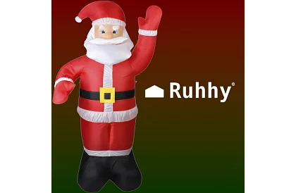 Nafukovací Santa Claus 180 cm s LED osvětlením a kompresorem