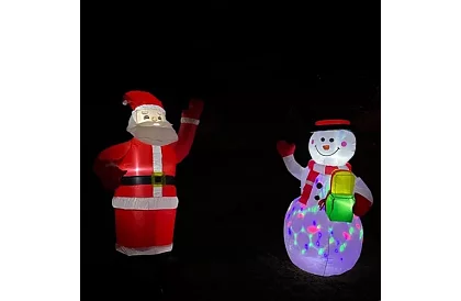 Nafukovací Santa Claus 180 cm s LED osvětlením a kompresorem