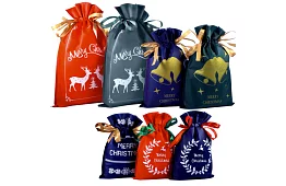 Dekorativní dárkové vánoční tašky – 8 ks