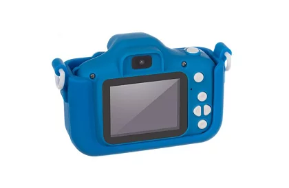 Digitální fotoaparát pro děti Full HD s 32GB kartou – modrý
