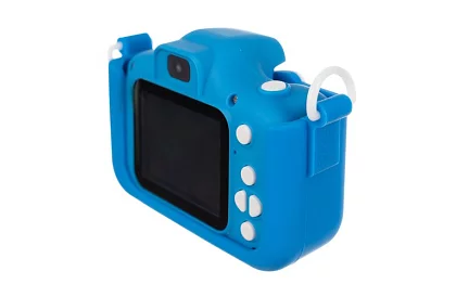 Digitální fotoaparát pro děti Full HD s 32GB kartou – modrý