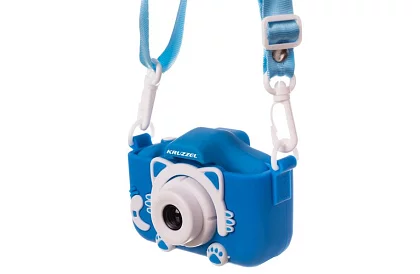 Digitální fotoaparát pro děti Full HD s 32GB kartou – modrý