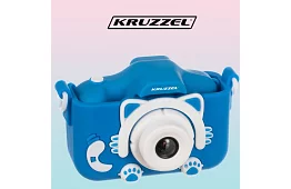 Digitální fotoaparát pro děti Full HD s 32GB kartou – modrý