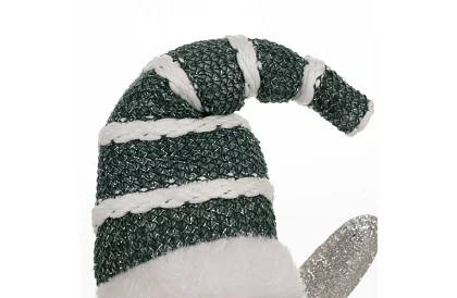 Vánoční sedící bílá víla s křídly – 32 cm