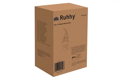 Vánoční sedící bílá víla s křídly – 32 cm