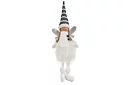 Vánoční sedící bílá víla s křídly – 32 cm