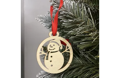 Dřevěné vánoční ozdoby 36 kusů