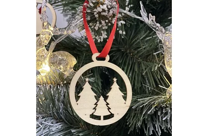 Dřevěné vánoční ozdoby 36 kusů