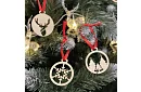 Dřevěné vánoční ozdoby 36 kusů