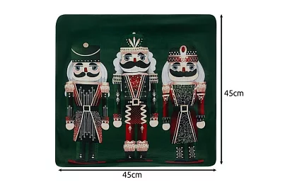 Dekorativní povlak na polštář 40x40 cm – zelený Louskáček