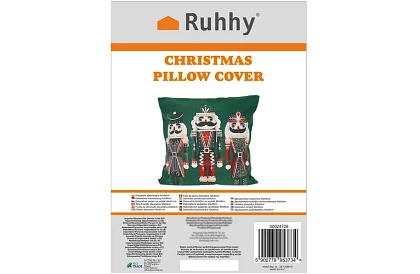 Dekorativní povlak na polštář 40x40 cm – zelený Louskáček