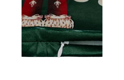 Dekorativní povlak na polštář 40x40 cm – zelený Louskáček