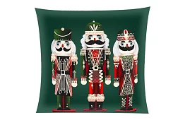 Dekorativní povlak na polštář 40x40 cm – zelený Louskáček