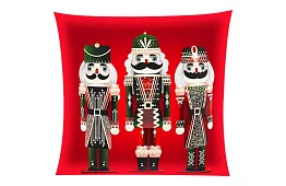 Dekorativní povlak na polštář 40x40 cm – červený Louskáček