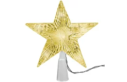 LED hvězda na vánoční stromeček – teplá bílá